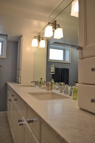 Basement remodeling bathroom