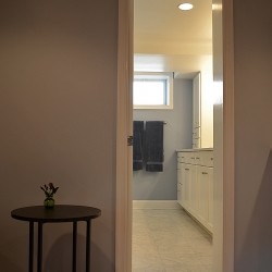 Basement remodeling bathroom