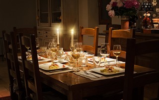 Photo: elegant holiday dinner