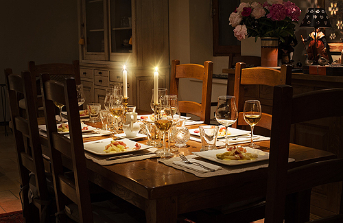 Photo: elegant holiday dinner