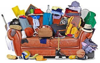 Photo of messy couch
