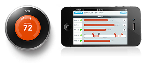 Nest smart home thermostat