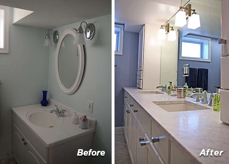 finished basement bathroom