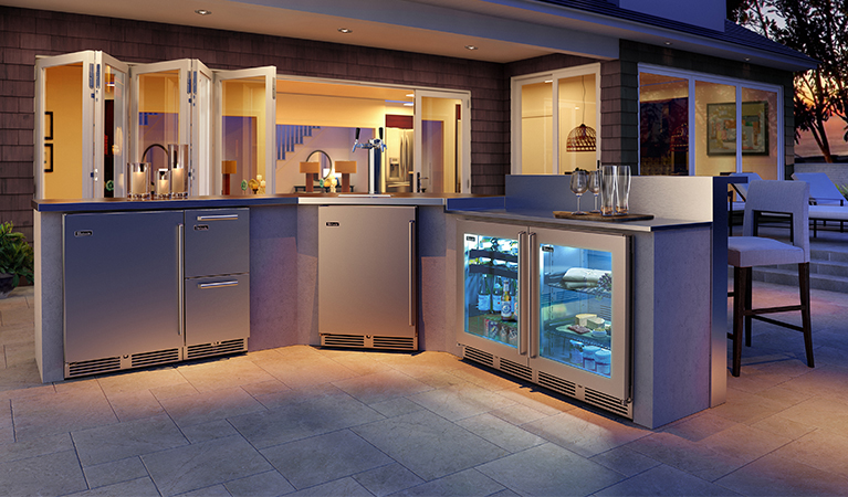 Types of refrigerator: outdoor fridge
