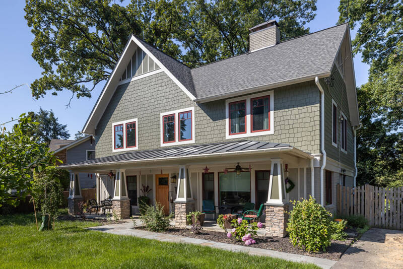 Exterior of Whole House Remodel with Second Floor Addition