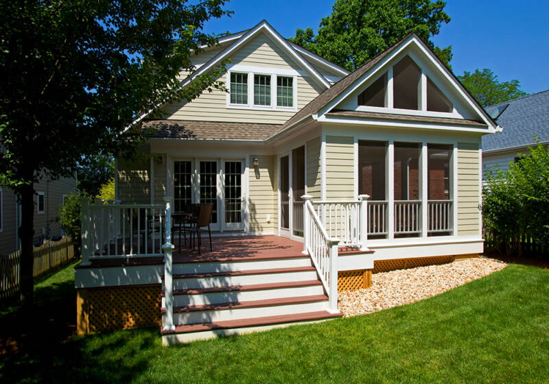 Screened porch and deck